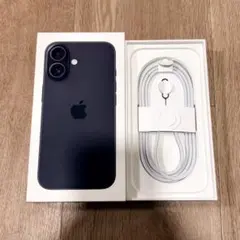 iPhone 16 黒 ブラック 空箱 純正USB-Cケーブル SIMピンセット