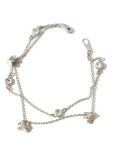 4℃★ブレスレット★シルバー★ブレスレット★2連★クリーニング済み