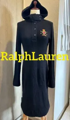RALPH LAUREN｜ラルフローレン カシミア フード ニットワンピース