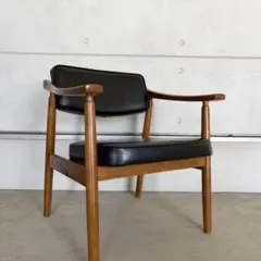 美品 Organic Modernism ウォールナット無垢材アームチェア - メルカリ