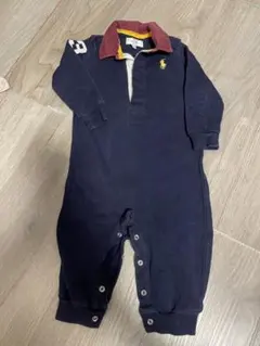 Ralph Lauren ラルフローレン ネイビー ポロロンパース 70