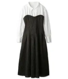 リリーブラウン ビスチェドッキングワンピース