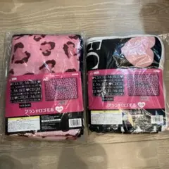 【2種セット】ブランドロゴ毛布 CECIL McBEE　ROSE FAN FAN