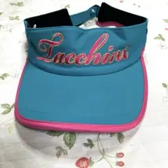 新品/タグ付★SERGIO TACCHINIバイザー★アシックス★ブルー×ピンクのサムネイル