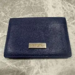 FURLA ネイビー レザー 名刺入れ