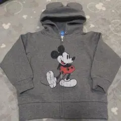 東京ディズニーランド限定　ミッキー パーカー グレー サイズ110