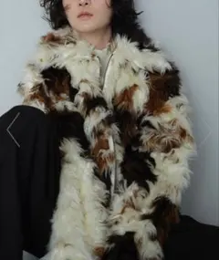 美品 アニマルフェイクファー ブルゾン greenlabel relaxing