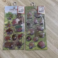 正規品　こびとづかん　モモジリ　シャカシャカシール　カプセルシール　2点セット