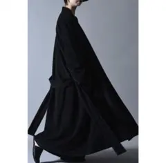 新品】WIRROW Wool cashmere robe coat ブラック - メルカリ