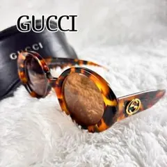 ☆ GUCCI グッチ・サングラス 鼈甲柄 グッチ19秋冬サングラス、べっ甲フレームにGGロゴ＆ウェブストライプを