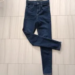 GUダークブルー スキニーデニム　M ストレッチあり♪⭐