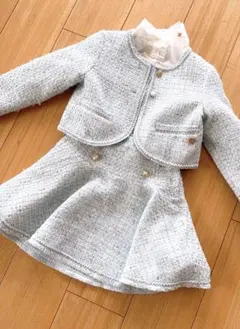 定価8万　ケイトスペード　水色ツイード ジャケット&スカート　ブラウス セット