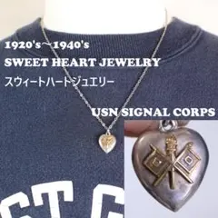 40s　スウィートハートジュエリー　WW2　古着　米軍　陸軍　通信兵　セマフォ