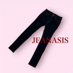 【JEANASIS】ストレッチ素材 美脚スキニーデニム ダークブルー