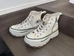 CONVERSE ALL STAR アイボリー ハイカット 厚底