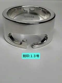 GUCCI ブランデッドGリング 刻印:11号【箱/ポーチ付】 - メルカリ