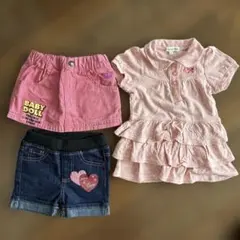 ベビー服80㎝　夏服3点セットのサムネイル