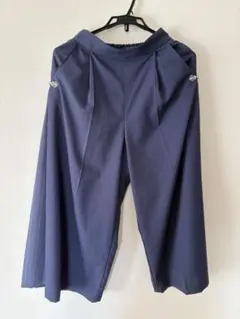 axes femme サイド柄切替　ワイドパンツ