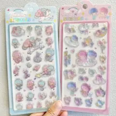 ジュエリードロップシール　硬いシール　3D ぷくぷく　2枚set