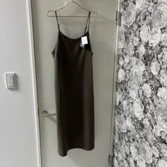 オリーブグリーン ノースリーブ ロングワンピース