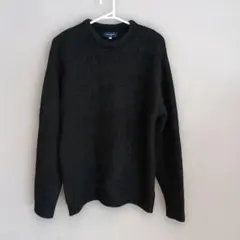 BACK NUMBER ふわふわクルーネックニット M ブラック