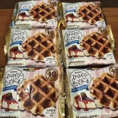 ​【期間限定】マネケン ベルギーワッフル ストロベリーチーズケーキ 6個のサムネイル