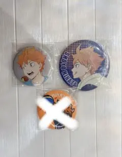 ハイキュー　日向翔陽(缶バッジ2個セット)