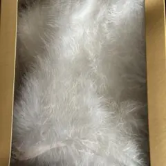 ホワイト ファー 着物ショール