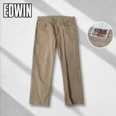 EDWIN 403 日本製 ストレッチパンツ W36 ベージュ メンズ