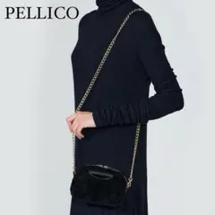 美品 PELLICO アネッリ ラフィア ハンドバッグ クラッチバッグ 黒 美品 PELLICO アネッリ ラフィア ハンドバッグ クラッチバッグ