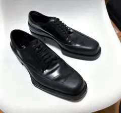 名作 プラダ ラバーソールドレスシューズ7 1/2美品