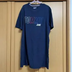 TOMMY JEANS ネイビー 半袖ワンピース S