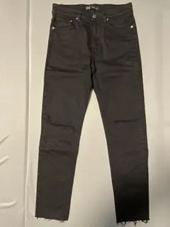 ZARA ブラック ジーンズ ダメージ加工