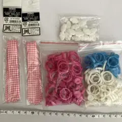 HEIKO ギンガムチェックリボンと 指輪