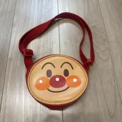 アンパンマン ショルダーバッグ 丸型 レッド