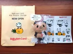 【非売品】日焼け楽天パンダ　ハワイ限定ぬいぐるみ　トートバッグ　ステッカー