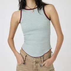 moussy マウジー　CUP IN BORDER タンクのサムネイル