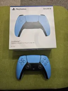 【箱付き】PS5 純正 デュアルセンス 水色（PC動作確認済・難あり）