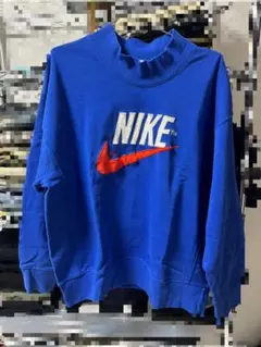 NIKE ハイネック トレーナー 青