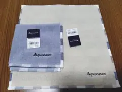 Aquascutum タオルハンカチ 2枚セット 未使用品