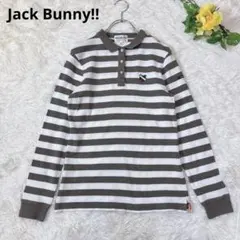Jack Bunny!!＊ボーダー　長袖ポロシャツ