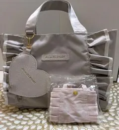 ★未使用 JILL STUART フリルトート チャーム ミニバッグ セット