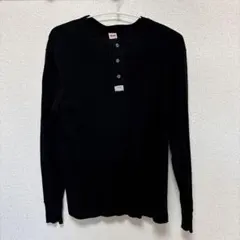 Levi's リーバイス ヘンリーネック 長袖シャツ ブラック XL