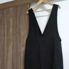 BEAUTY&YOUTH ブラック Vネック サロペット S