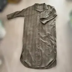 アーバンリサーチ　ROSSO チェック柄 長袖シャツワンピース