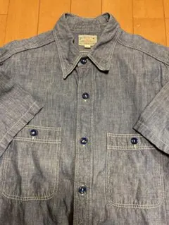 Buzz Rickson's ブルーM半袖シャンブレーシャツのサムネイル