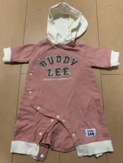 新品未使用 Buddy Lee ロンパース 60 半袖 ベビー ピンク 女の子のサムネイル