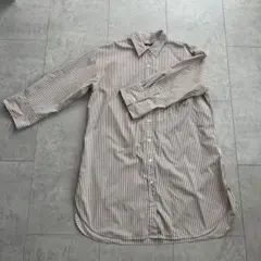 ジャーナルスタンダード　シャツ　ワンピース　長袖　Ｍ　ストライプ　お値下げ
