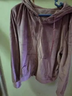 ピンク フード付き パーカー LLサイズ