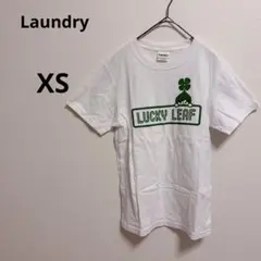 ランドリー　カジュアルTシャツ ホワイト ロゴプリント　コットン100% 半袖のサムネイル